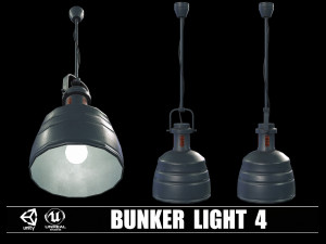 Collection of 9 Bunker Light 3D 模型