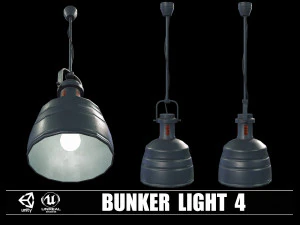 Collezione di 9 Bunker Light Modello 3D