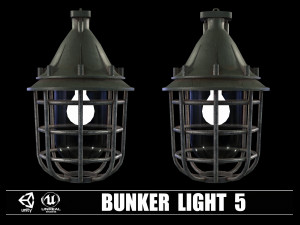 Collection of 9 Bunker Light 3D 模型