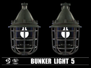 Collezione di 9 Bunker Light Modello 3D
