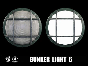 Collezione di 9 Bunker Light Modello 3D