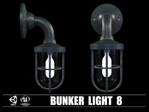 Collezione di 9 Bunker Light Modello 3D