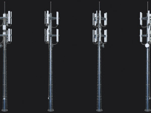 Cell Site Tower 3D Модель