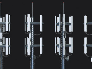 Cell Site Tower 3D Модель