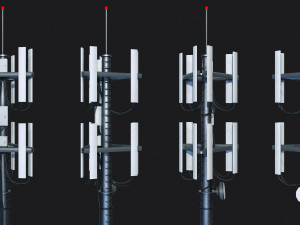 Cell Site Tower 3D Модель