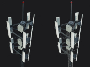 Cell Site Tower 3D Модель