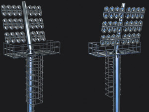 Stadium Light Tower 3D Модель
