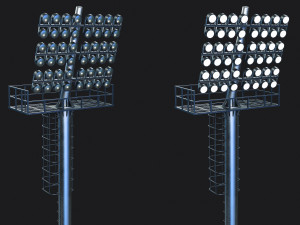 Stadium Light Tower 3D Модель