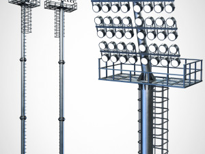 Stadium Light Tower 3D Модель