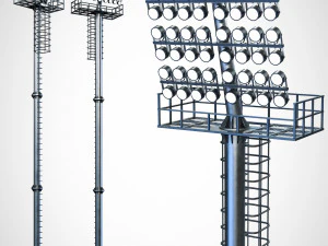 Tour de phare du stade Modèle 3D