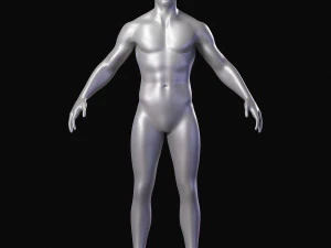 Set di maglie base del corpo realistico Modello 3D