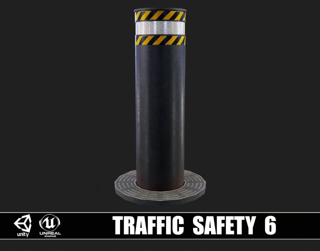 Traffic Safety 6 Modelo 3D .c4d .max .obj .3ds .fbx .stl .blend 