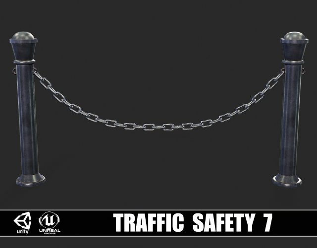 Traffic Safety 7 3D-Modell .c4d .max .obj .3ds .fbx .stl .blend 