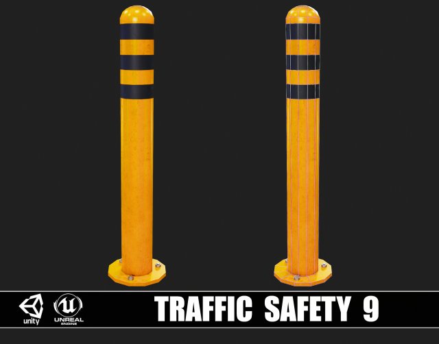 Traffic Safety 9 Modelo 3D .c4d .max .obj .3ds .fbx .stl .blend 