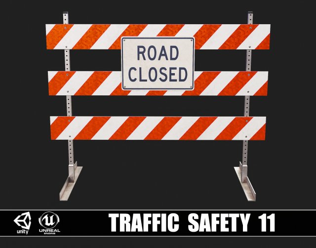 Traffic Safety 11 3D-Modell .c4d .max .obj .3ds .fbx .stl .blend 