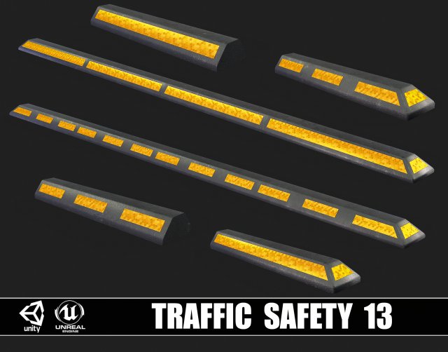 Traffic Safety 13 Modelo 3D .c4d .max .obj .3ds .fbx .stl .blend 