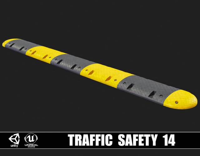 Traffic Safety 14 3D Model .c4d .max .obj .3ds .fbx .lwo .lw .lws