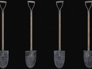 Set of 5 Mining Tools 3D 模型