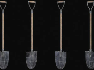 Set di 5 strumenti minerari Modello 3D