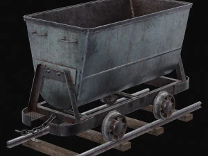 Chariot de mine Modèle 3D