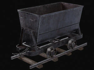 Chariot de mine Modèle 3D