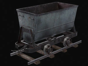 Chariot de mine Modèle 3D