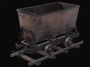 Chariot de mine Modèle 3D