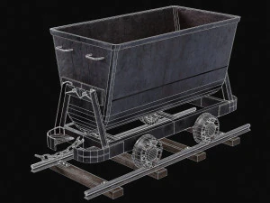 Chariot de mine Modèle 3D