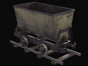 Chariot de mine Modèle 3D