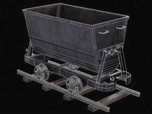 Chariot de mine Modèle 3D