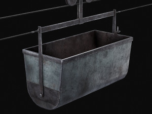 Mine Large Hanging Cart 3D मॉडल