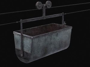 Mine Large Hanging Cart 3D मॉडल
