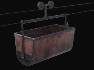 Mine Large Hanging Cart 3D मॉडल