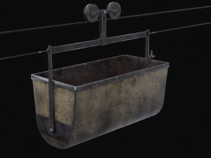 Mine Large Hanging Cart 3D मॉडल