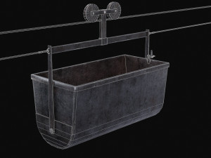 Mine Large Hanging Cart 3D मॉडल