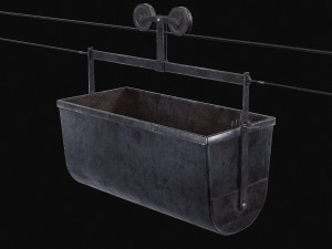 Mine Large Hanging Cart 3D मॉडल