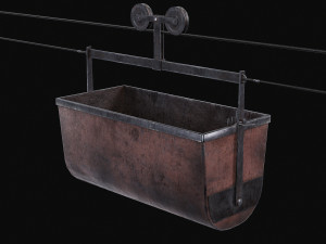 Mine Large Hanging Cart 3D मॉडल