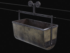 Mine Large Hanging Cart 3D मॉडल
