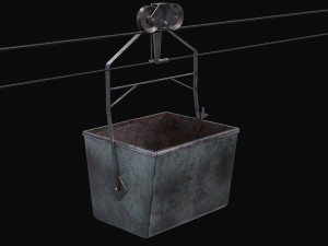 Mine Small Hanging Cart 3D मॉडल