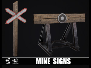 Mine Signs 3D Model