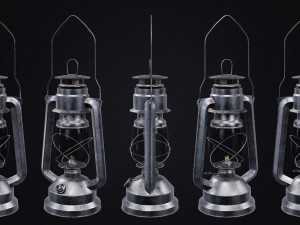 Mine Oil Lamp Lantern 3Dモデル