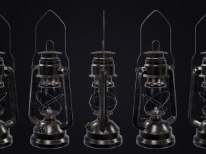 Mine Oil Lamp Lantern 3Dモデル