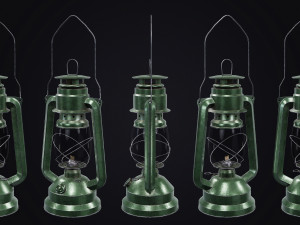 Mine Oil Lamp Lantern 3Dモデル