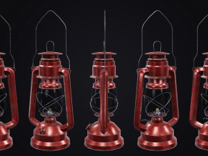 Mine Oil Lamp Lantern 3Dモデル