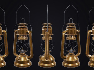 Mine Oil Lamp Lantern 3Dモデル