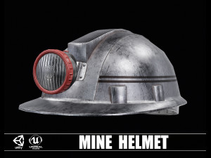 Mine Helmet 3D Model