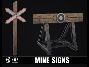 Collection of Mine Items 3D Model