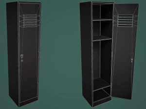 Armadietto della palestra della scuola grande Modello 3D