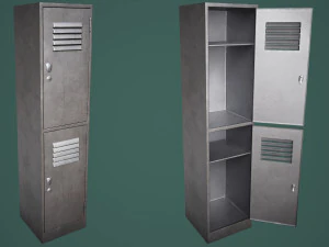 Armadietto della palestra della scuola a met&agrave; Modello 3D