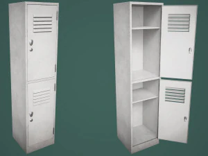 Armadietto della palestra della scuola a met&agrave; Modello 3D